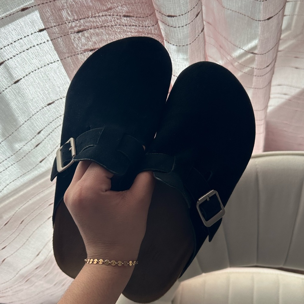 Target Black Buckle Mules - Picture 2 of 2